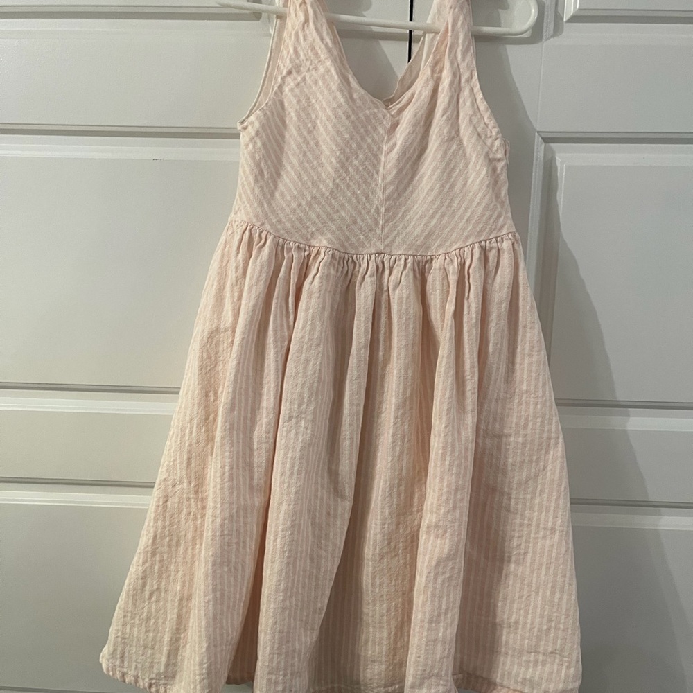 Adorable Light Pink Kids Casual Dress
